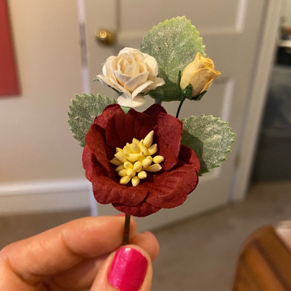 handmade floral hair accessories